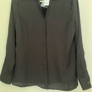 Brooks Brothers Black Blouse